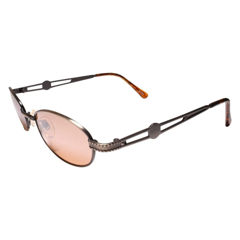 90s Y2K Classic Look with Genuine Vintage Rectangle Brown Stylish Sunglasses